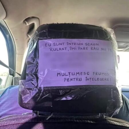 Nu mi-a venit să cred ce am văzut pe tetiera mașinii azi, m-a lăsat fără cuvinte